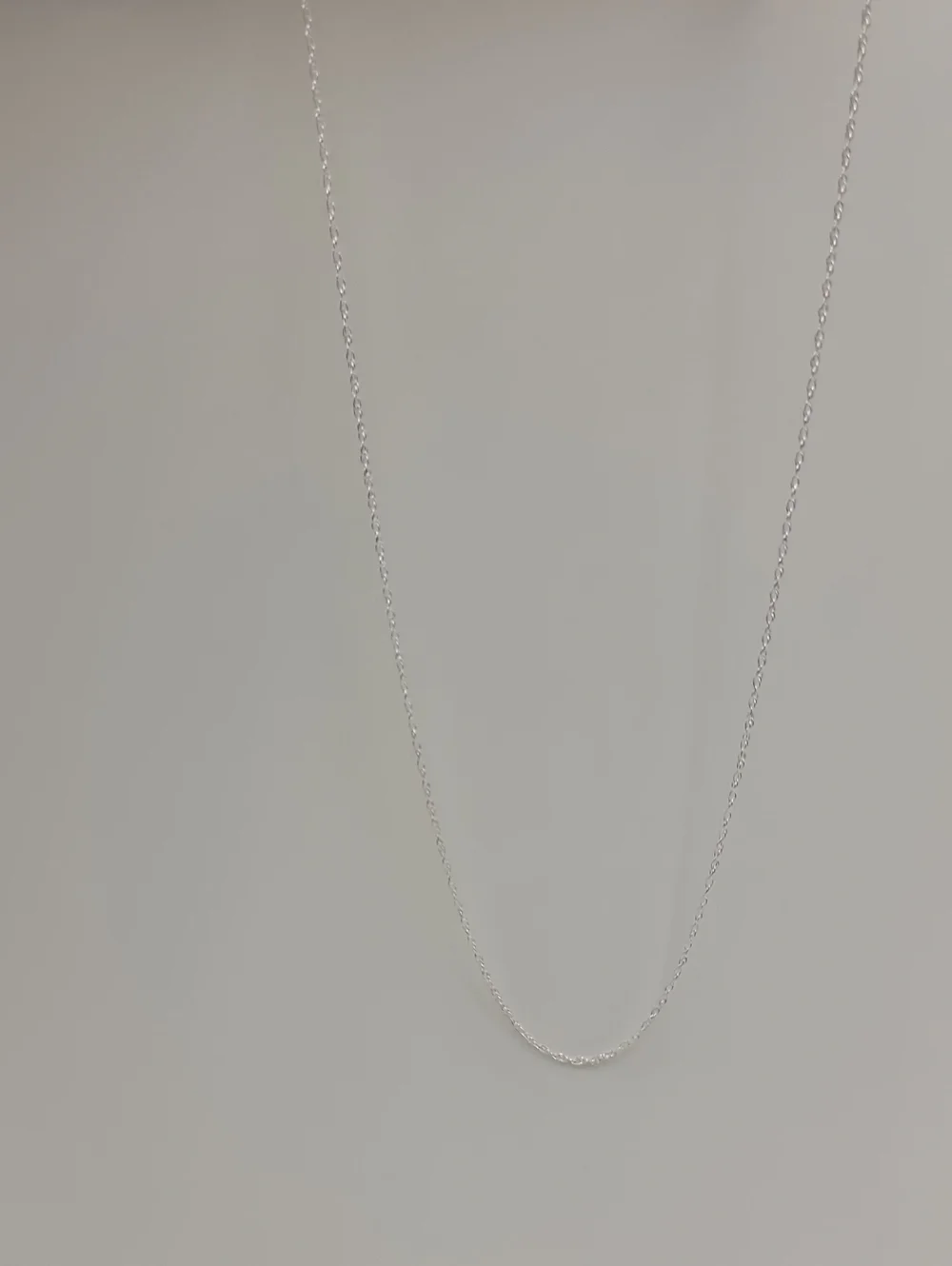 Sterling Silver Link Chain Necklace - Pendant Chain Extra Fine 18
